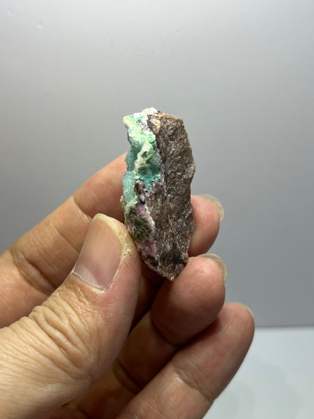 Druzy Chrysocolla With Cobaltoan Calcite Raw Crystals 16g