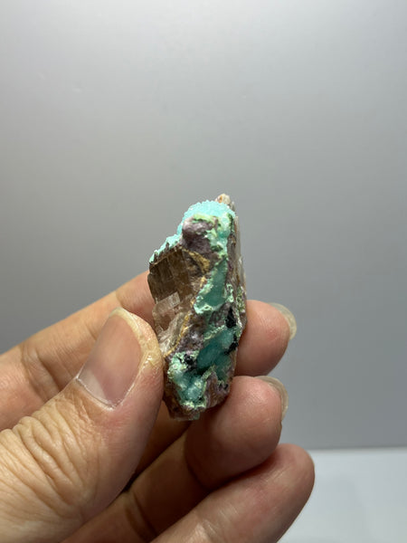 Druzy Chrysocolla With Cobaltoan Calcite Raw Crystals 24g