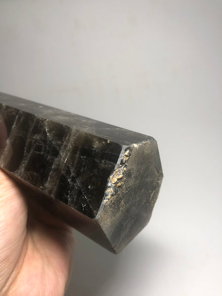 Black Smoky Quartz Crystals Point 1002g
