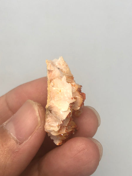 Vanadinite on Barite Raw Crystals 10g