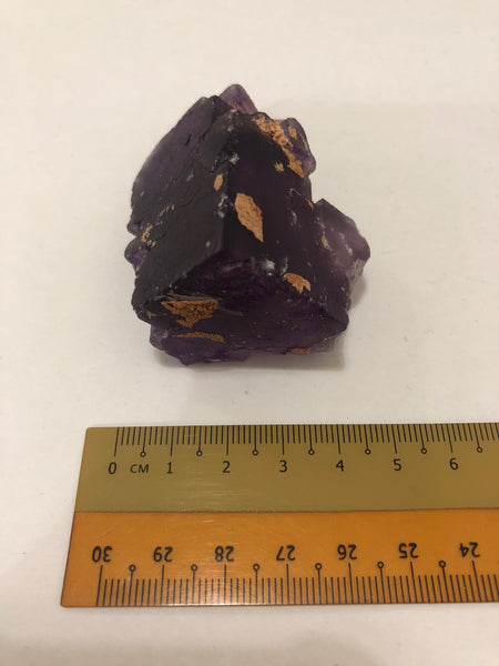 Deep Purple Cubic Flourite 112g
