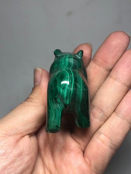 Malachite Bear Raw Crystals 115g