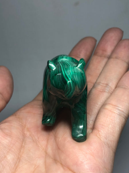 Malachite Bear Raw Crystals 115g