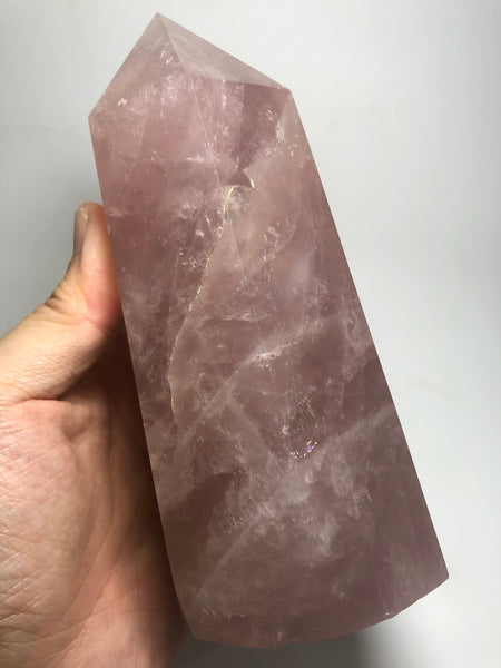 Rose Quartz Crystal Point 1180g