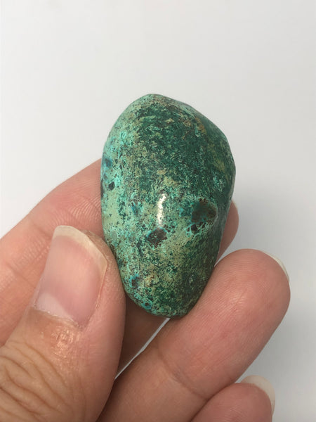 Chrysocolla with Heterogenite Tumbled Stones 11g