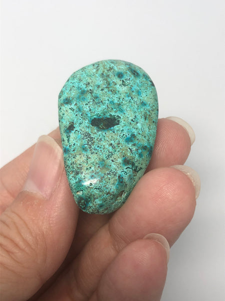 Chrysocolla with Heterogenite Tumbled Stones 11g