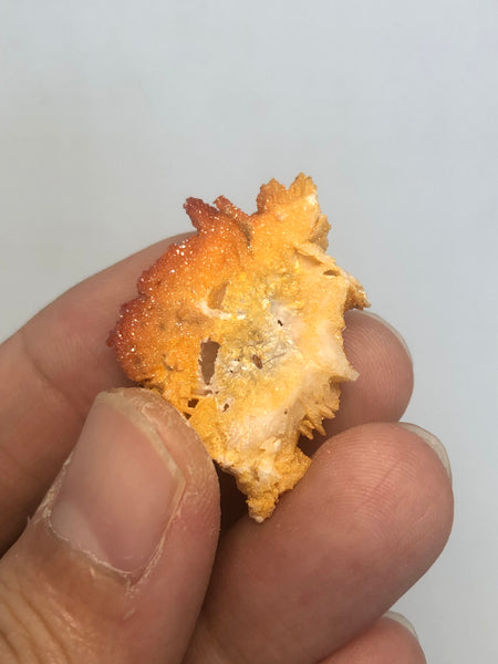 Vanadinite on Barite Raw Crystals 11g