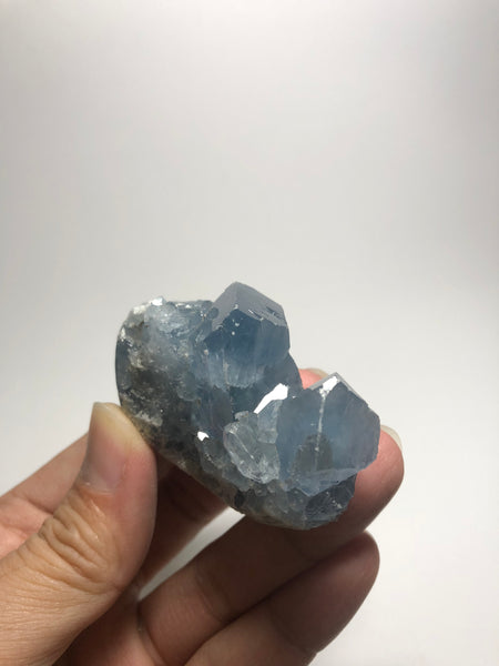 Blue Celestite Cluster Raw Crystals 122g