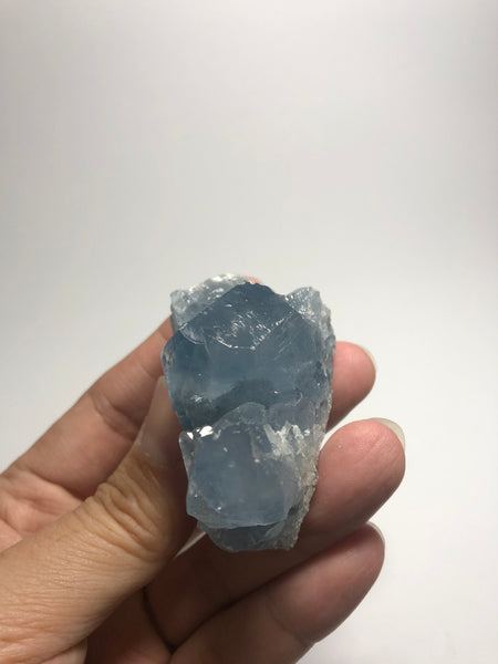 Blue Celestite Cluster Raw Crystals 122g