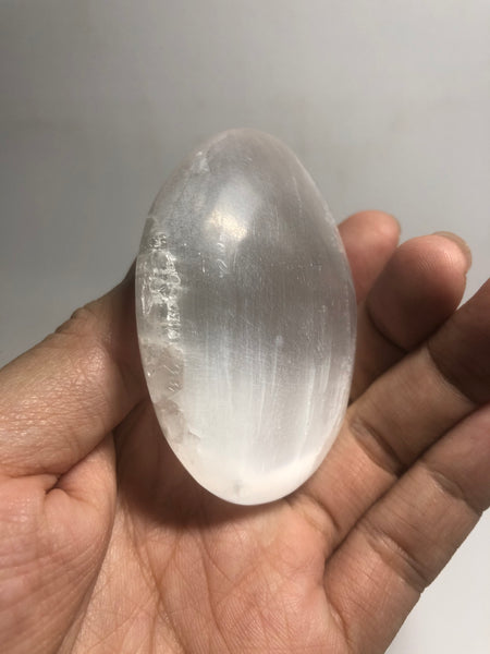 Selenite Palm Stones 124g