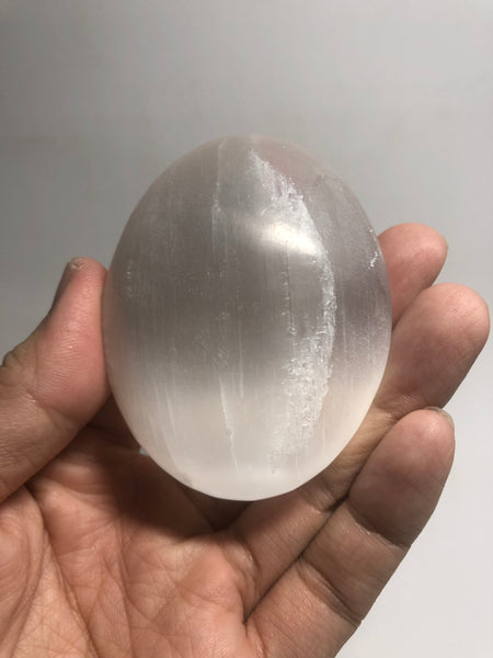 Selenite Palm Stones 124g
