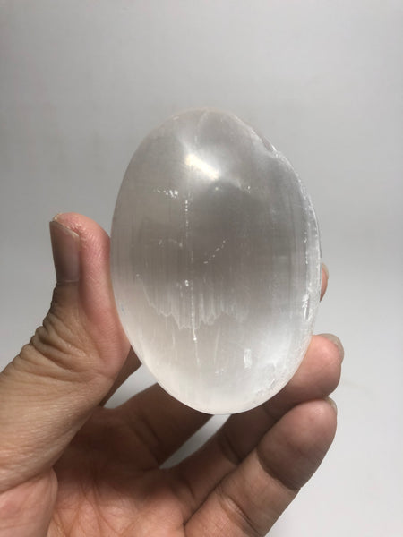 Selenite Palm Stones 124g