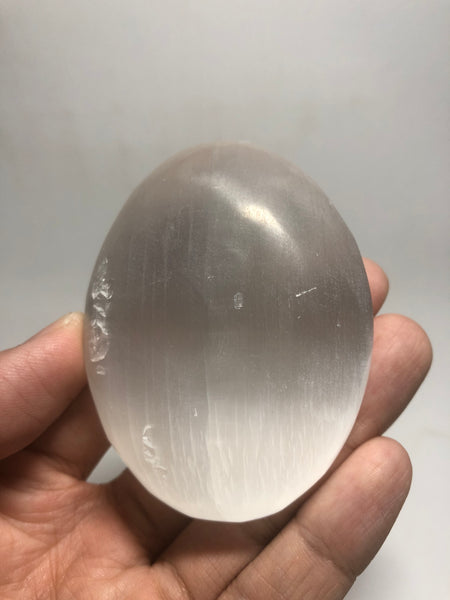 Selenite Palm Stones 124g