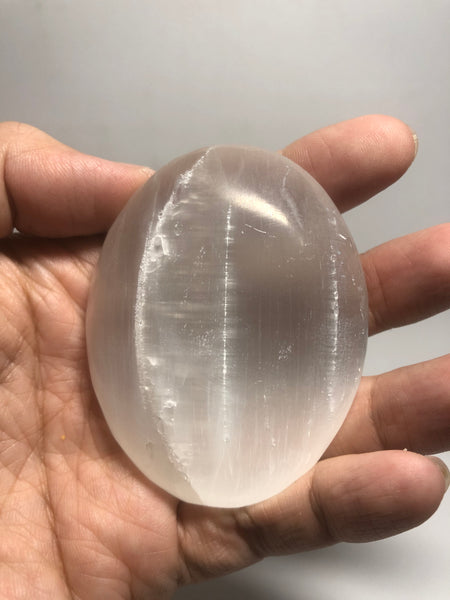 Selenite Palm Stones 124g