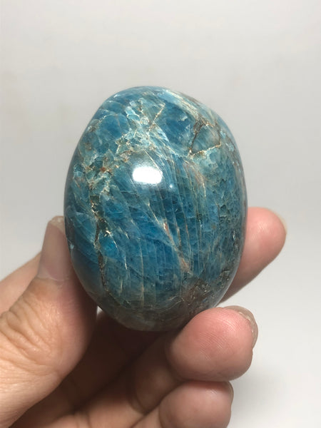 Blue Apatite Palm Stones 133g