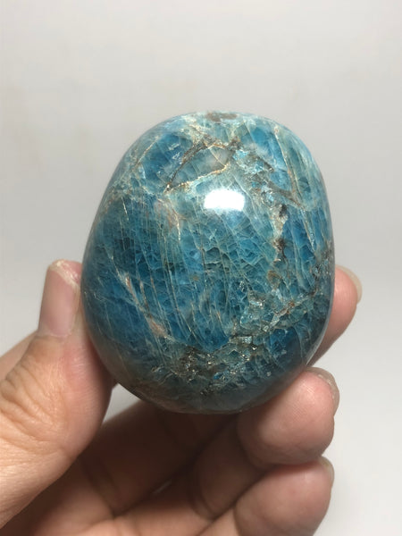 Blue Apatite Palm Stones 133g