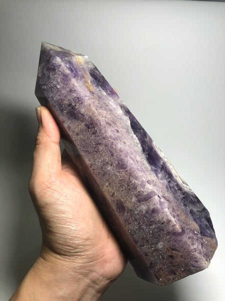 Chevron Amethyst Crystal Point 1340g