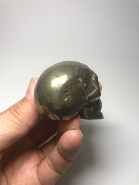 Pyrite Crystal Skull 134g