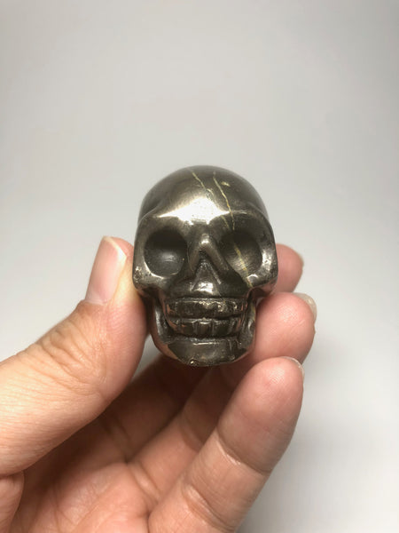 Pyrite Crystal Skull 136g
