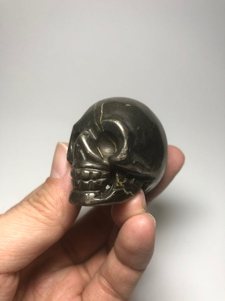 Pyrite Crystal Skull 136g