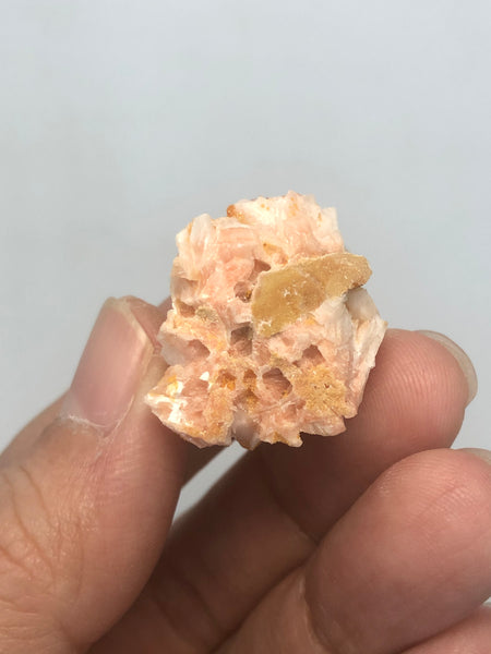 Vanadinite on Barite Raw Crystals 13g