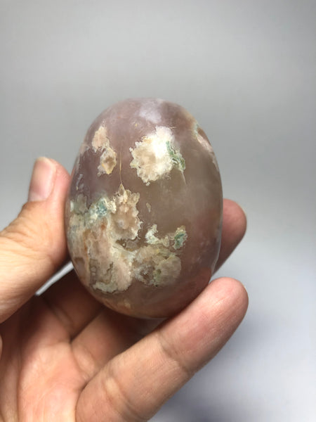 Flower Agate Palm Stones 148g
