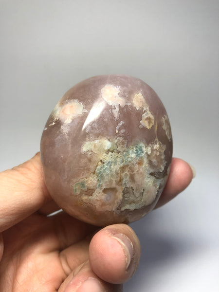 Flower Agate Palm Stones 148g