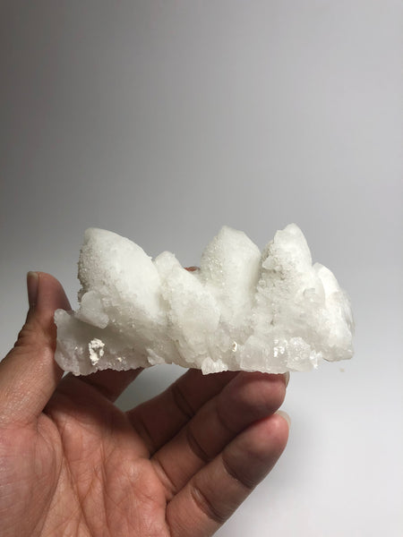 Druzy Snow White Quartz Raw Crystals 163g