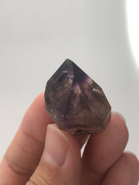 Amethyst Quartz with Mini Enhydro Raw Crystals 18g