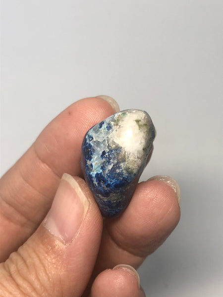 Shattuckite with Calcite Tumbled Stones 18g