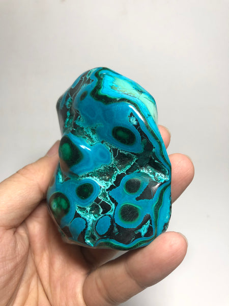 Chrysocolla Malachite with Heterogenite Raw Crystals 208g