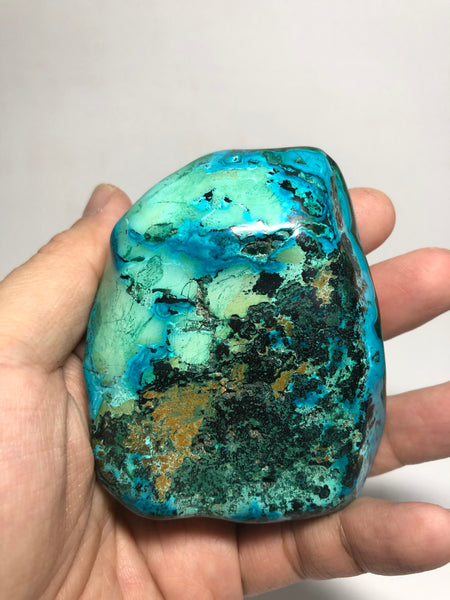Chrysocolla Malachite with Heterogenite Raw Crystals 208g