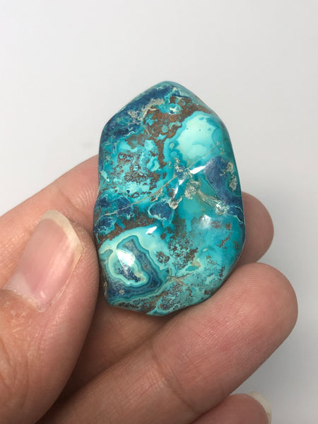 Shattuckite with Chrysocolla Tumbled Stones 21g