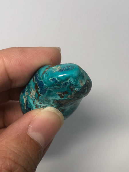 Shattuckite with Chrysocolla Tumbled Stones 21g