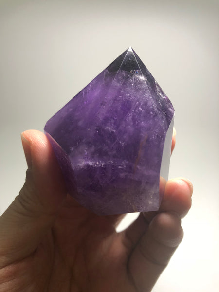 Polished Amethyst Crystals Point 226g
