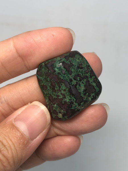 Dioptase with Heterogenite Tumbled Stones 22g