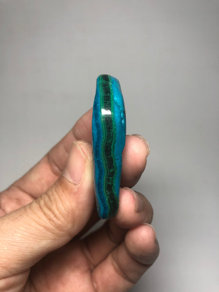 Chrysocolla Malachite with Heterogenite Raw Crystals 23g