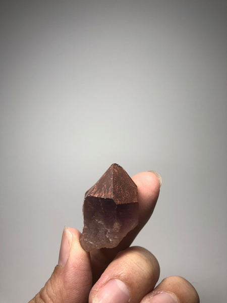 Red Amethyst Raw Crystals Cluster from Brazil 23g