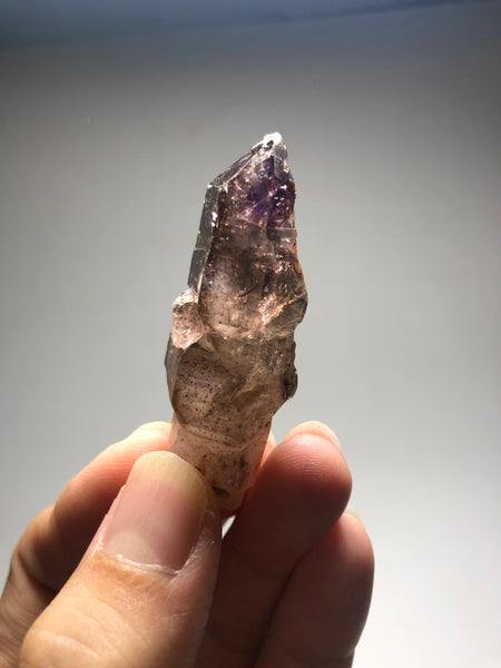 Smoky Amethyst with Red Hematite Scepter Raw Crystals 23g