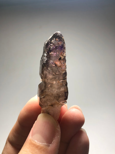 Smoky Amethyst with Red Hematite Scepter Raw Crystals 23g