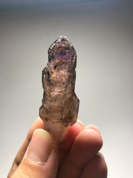 Smoky Amethyst with Red Hematite Scepter Raw Crystals 23g
