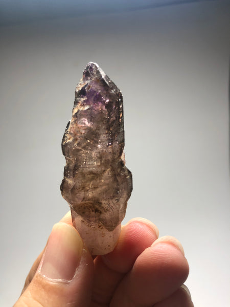 Smoky Amethyst with Red Hematite Scepter Raw Crystals 23g
