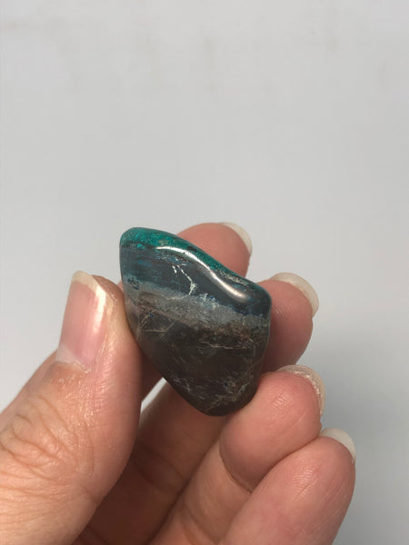 Chrysocolla with Dioptase Tumbled Stones 24g