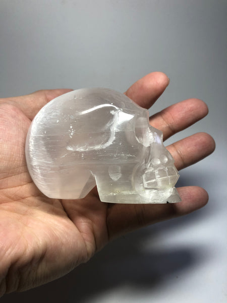 Selenite Crystal Skull 250g