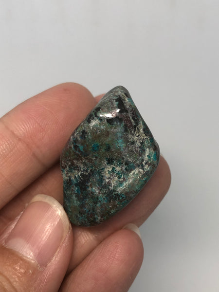 Chrysocolla with Cuprite and Heterogenite Tumbled Stones 25g