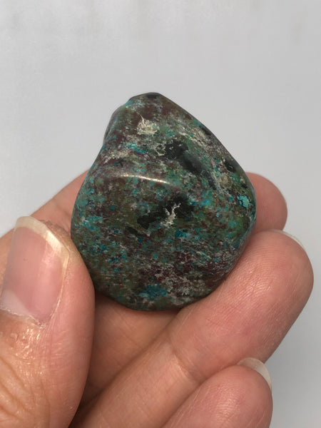 Chrysocolla with Cuprite and Heterogenite Tumbled Stones 25g