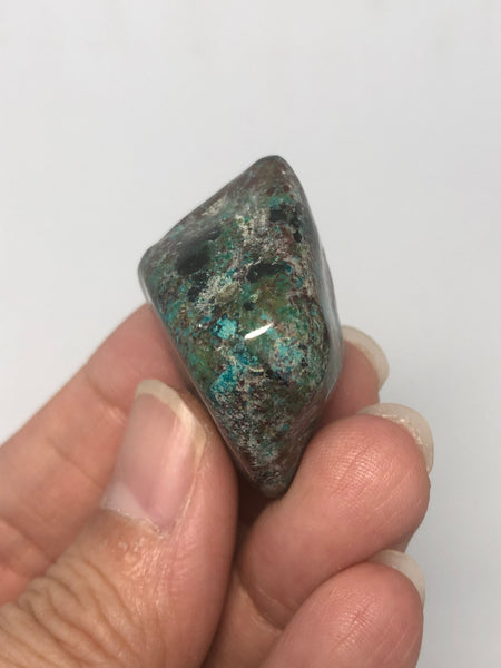 Chrysocolla with Cuprite and Heterogenite Tumbled Stones 25g