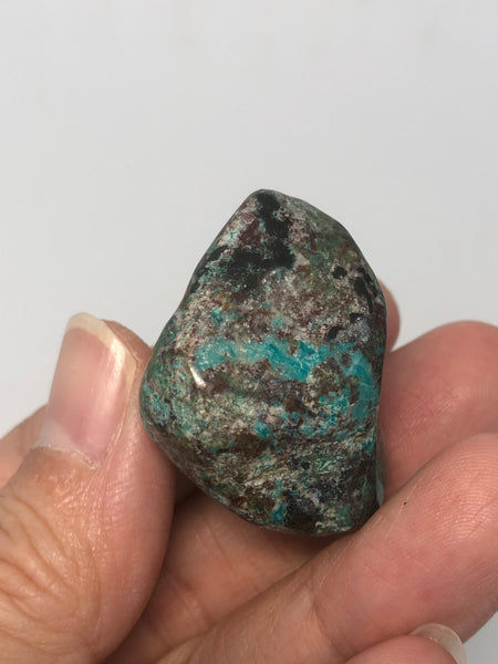 Chrysocolla with Cuprite and Heterogenite Tumbled Stones 25g
