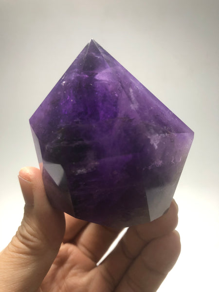 Polished Amethyst Crystals Point 266g