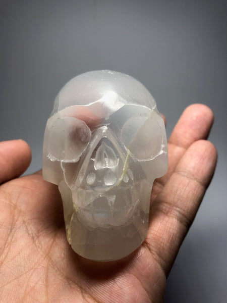 Selenite Crystal Skull 266g
